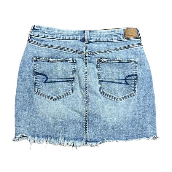 American Eagle Outfitters Blue Denim Mini Skirt - Picture 3 of 7